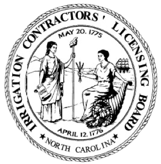 North Carolina Irrigation Contractors’ Licensing Board Logo.